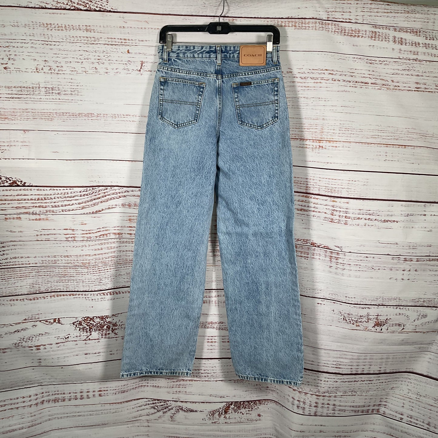 Coach High-Rise monogram C Blue Jeans Pants - Size 25