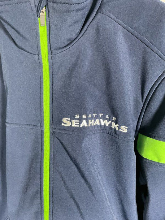 NFL Seattle Seahawks Men's Large Full Zip Blue & Green Jacket