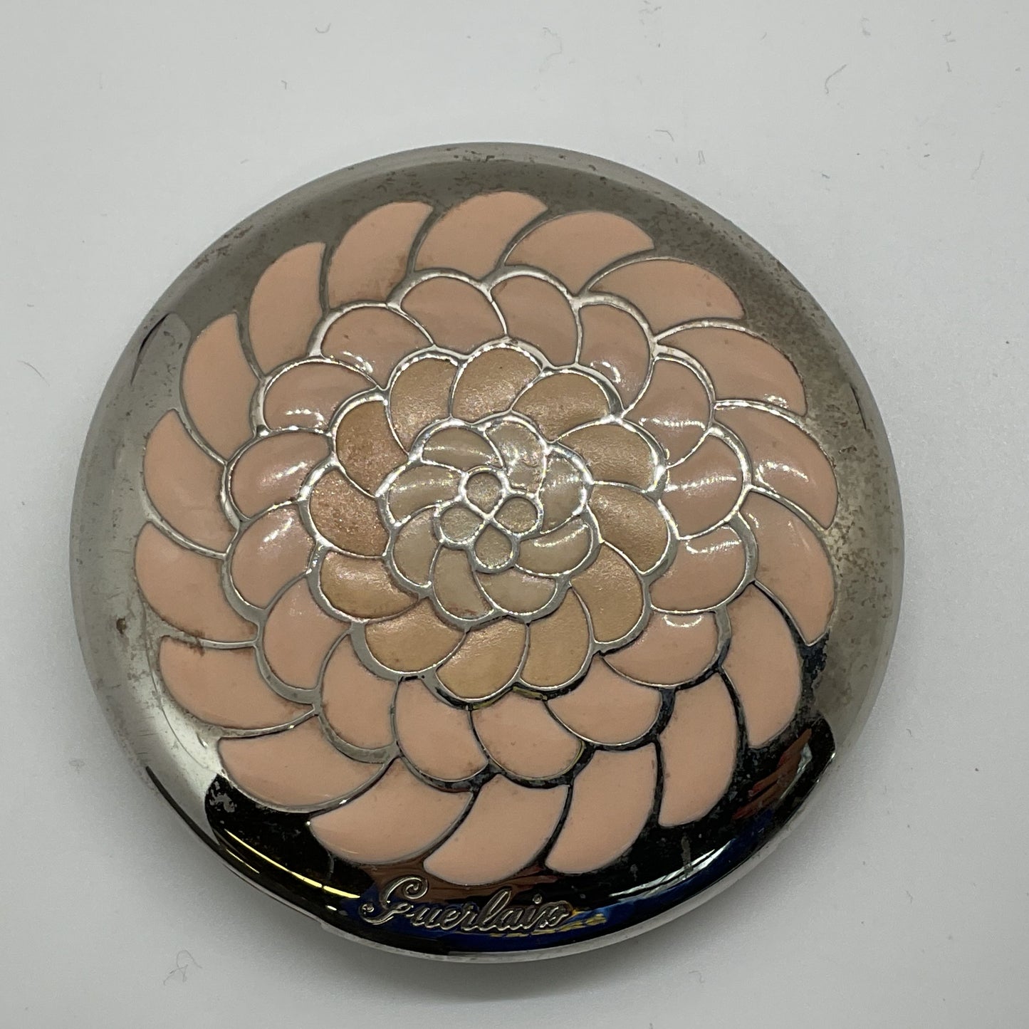 GUERLAIN Silver Tone Meteorites Voyage Makeup Refillable Compact Case