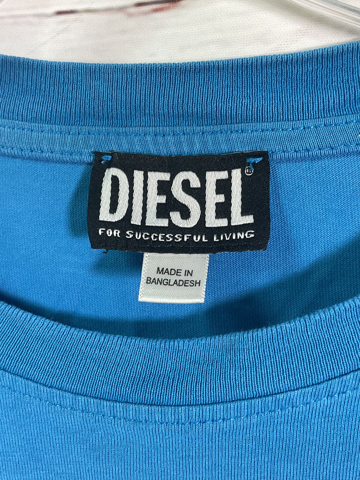 Diesel Blue Name T-Shirt - Size XL