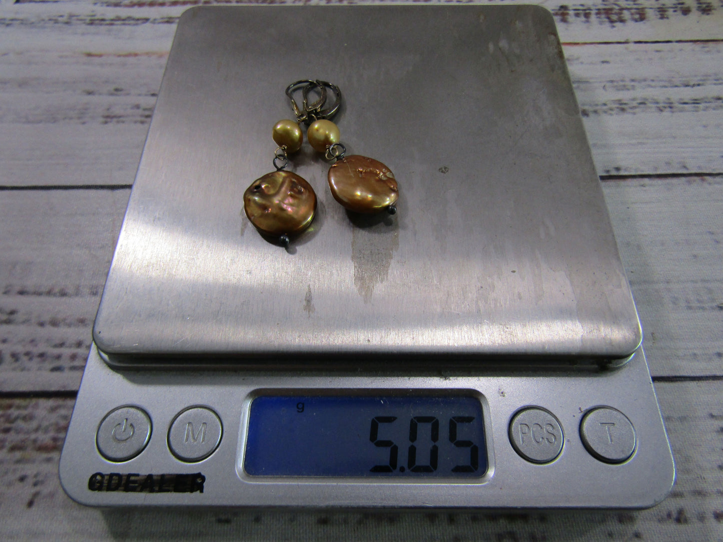 Lucas Lameth for Dillard's Sterling Silver Freshwater Baroque Coin Pearl Earring