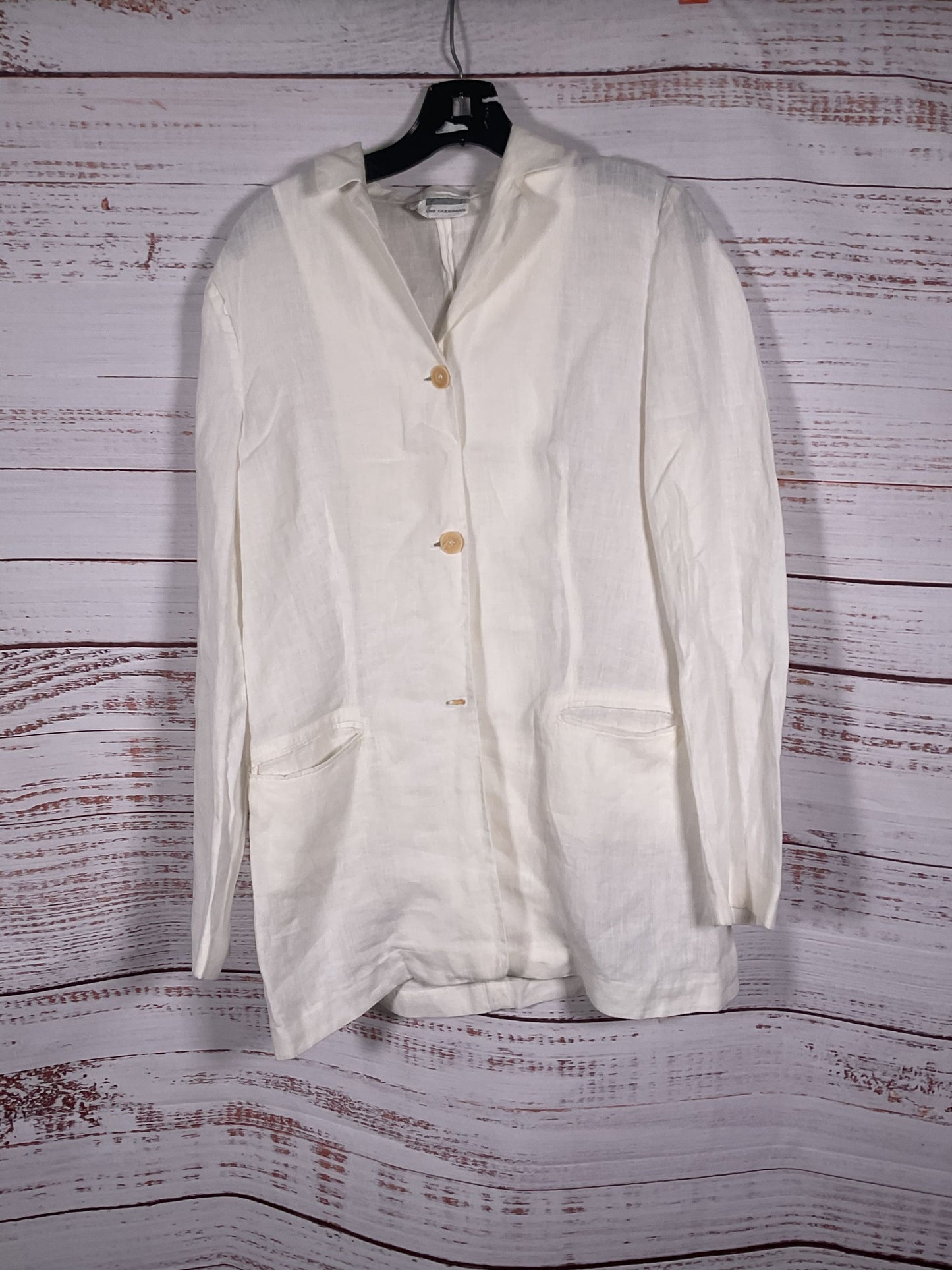 Philosophy di Alberta Ferretti White Long Sleeve Button Up - Size 10