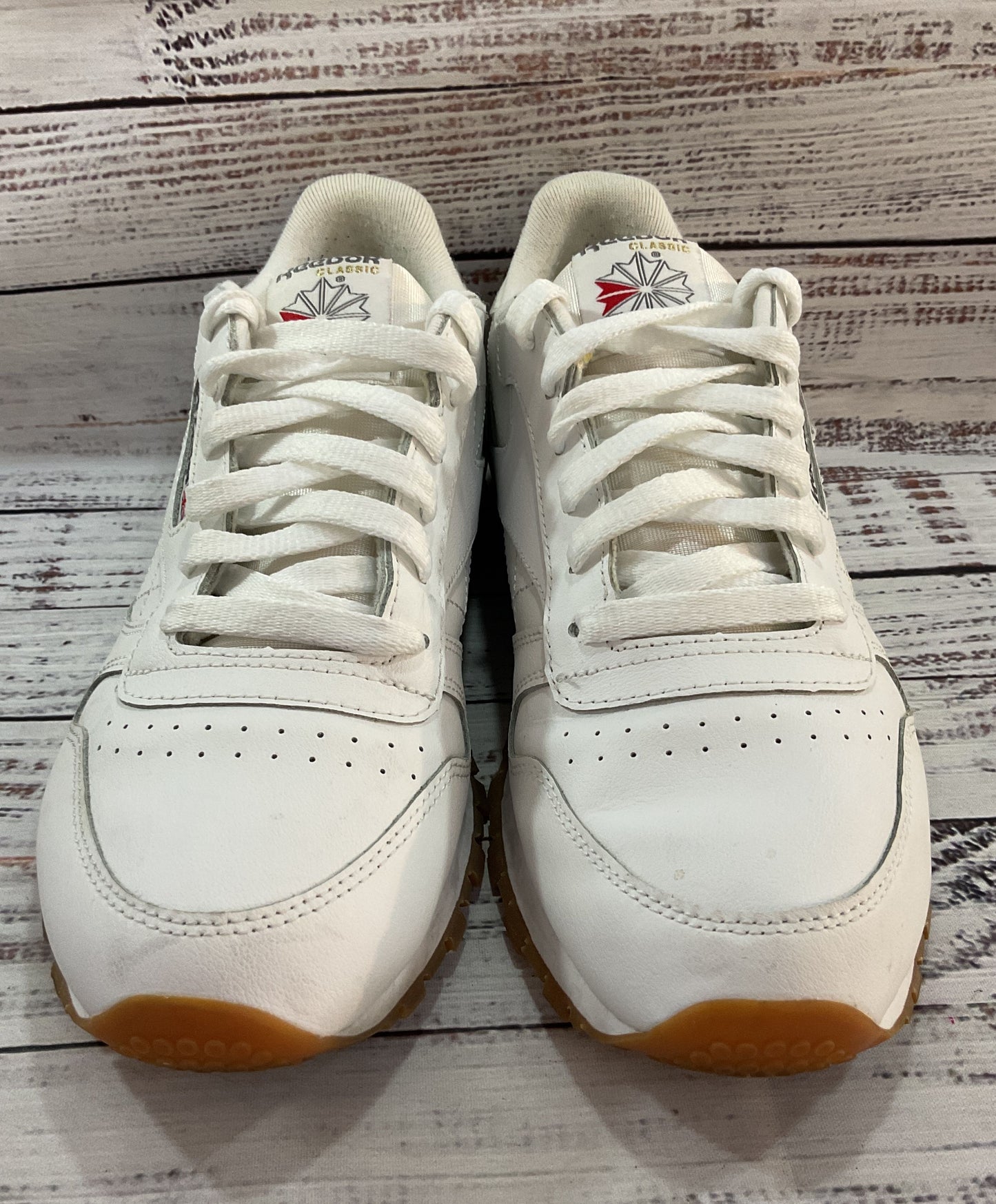 Reebok Men's Classic White Leather Low Top Sneakers Size 7
