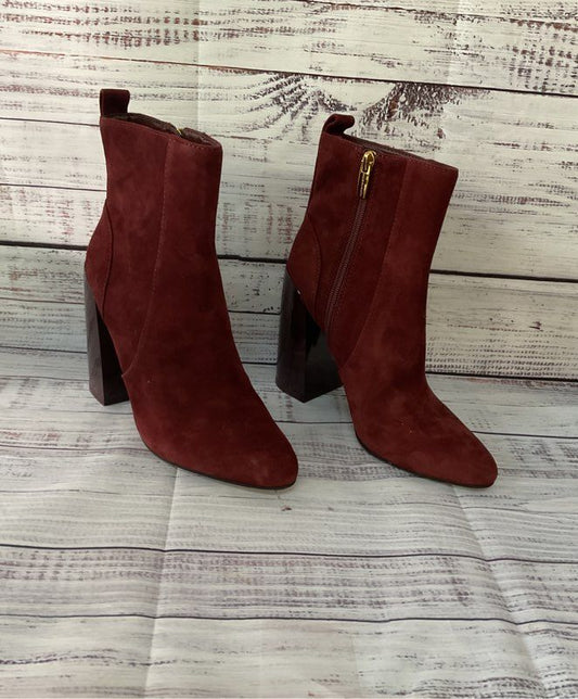NWOB Vince Camuto Burgundy Ankle Boots Size 6.5