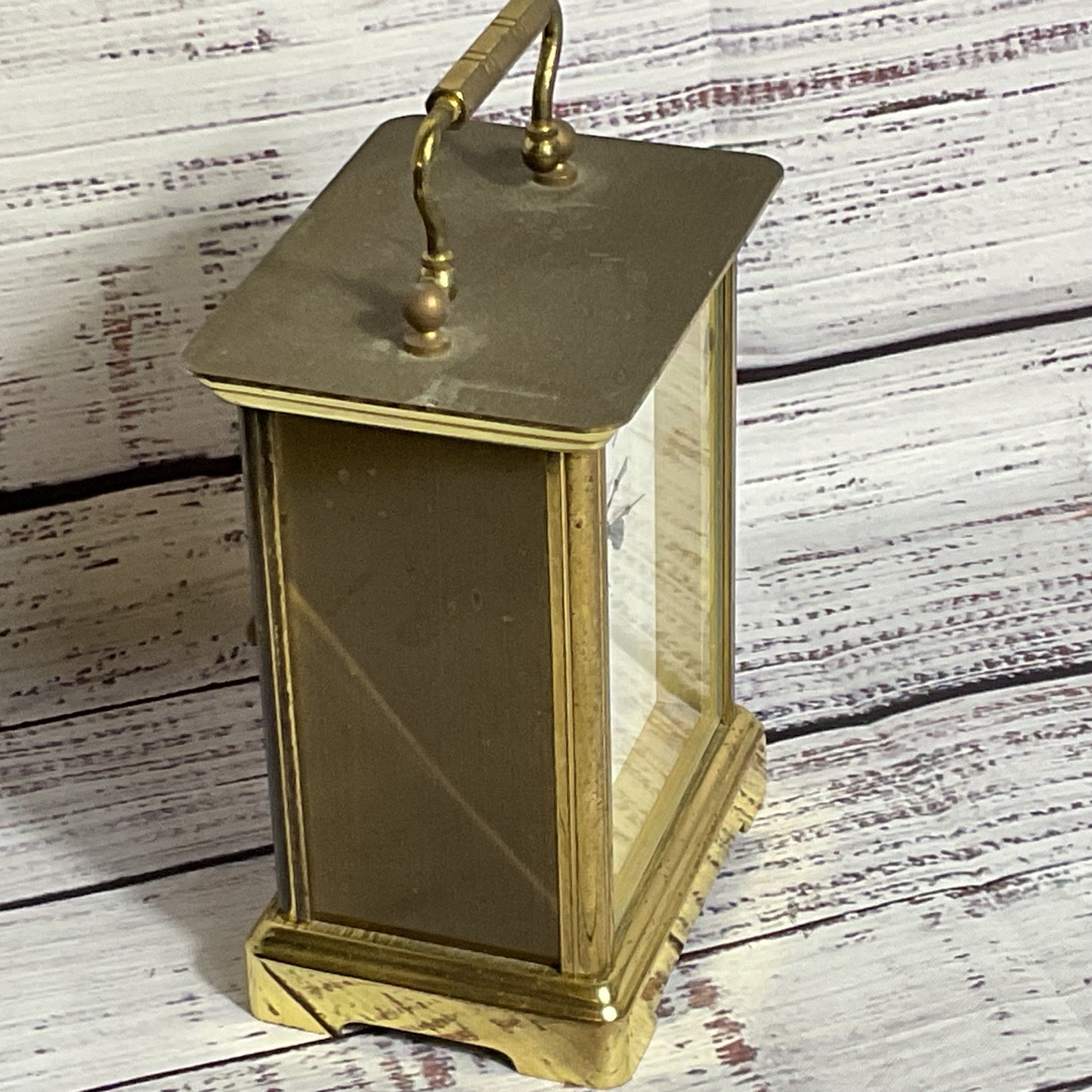TIFFANY & CO. Portfolio Brass Carriage Mantel Clock (AS-IS / NOT WORKING)