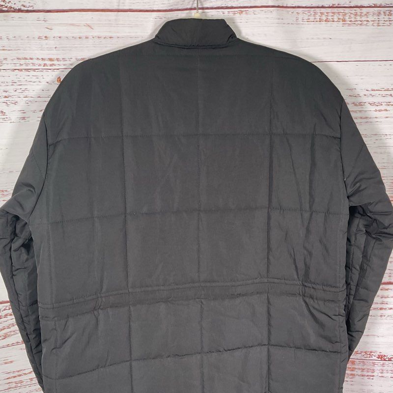 all:row Black Quilted Puffer Coat - Size Small