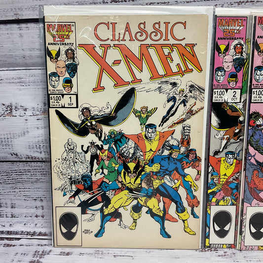 Classic X Men Comic Book Issues 1,2,4,5,6,9,11,12,14 Lot of 9 Marvel Comics
