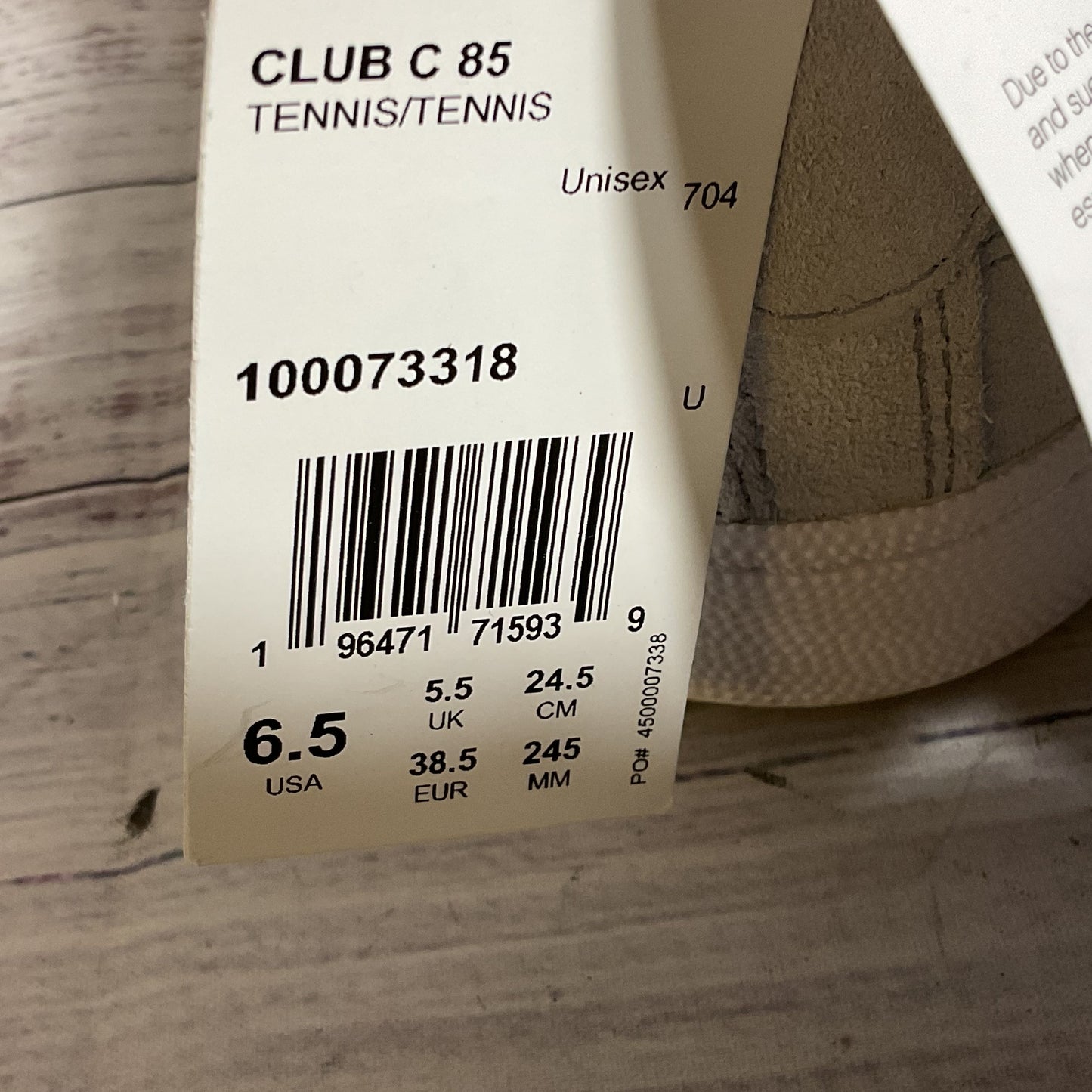 NWT REEBOK JJJJOUND Men's Gray Suede Sneakers- SZ 6.5