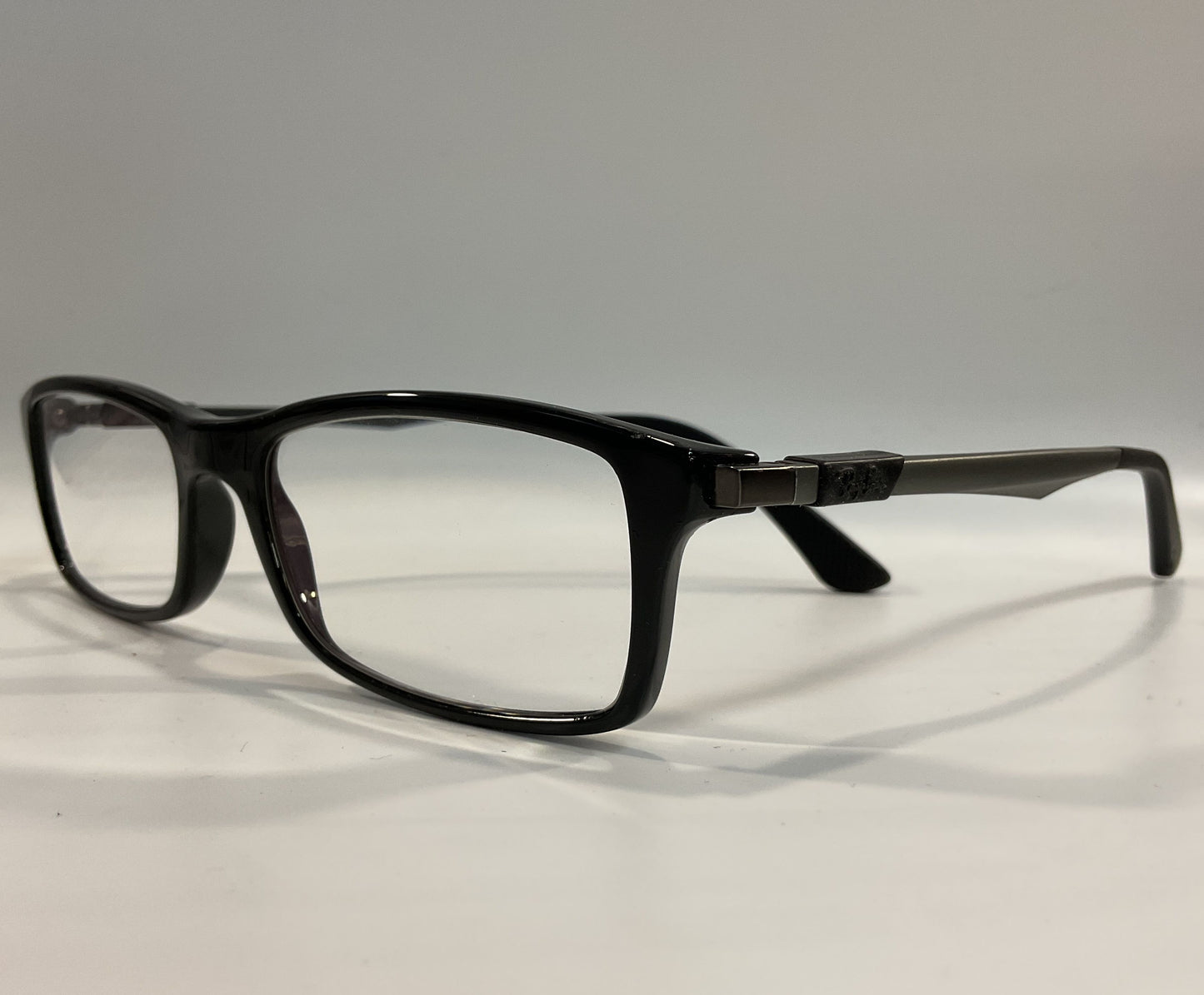 Ray-Ban RB7017 2000 Men's Black Rectangular Eyeglasses Frame