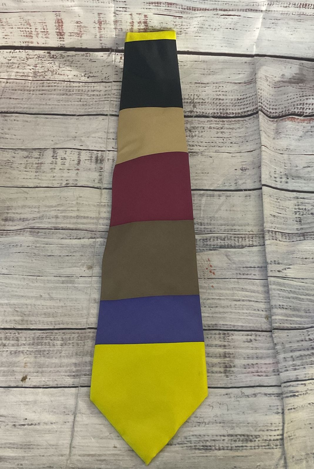 Museums of Fine Arts Boston Block Pattern Silk Tie Multicolor OS