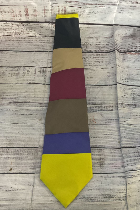 Museums of Fine Arts Boston Block Pattern Silk Tie Multicolor OS