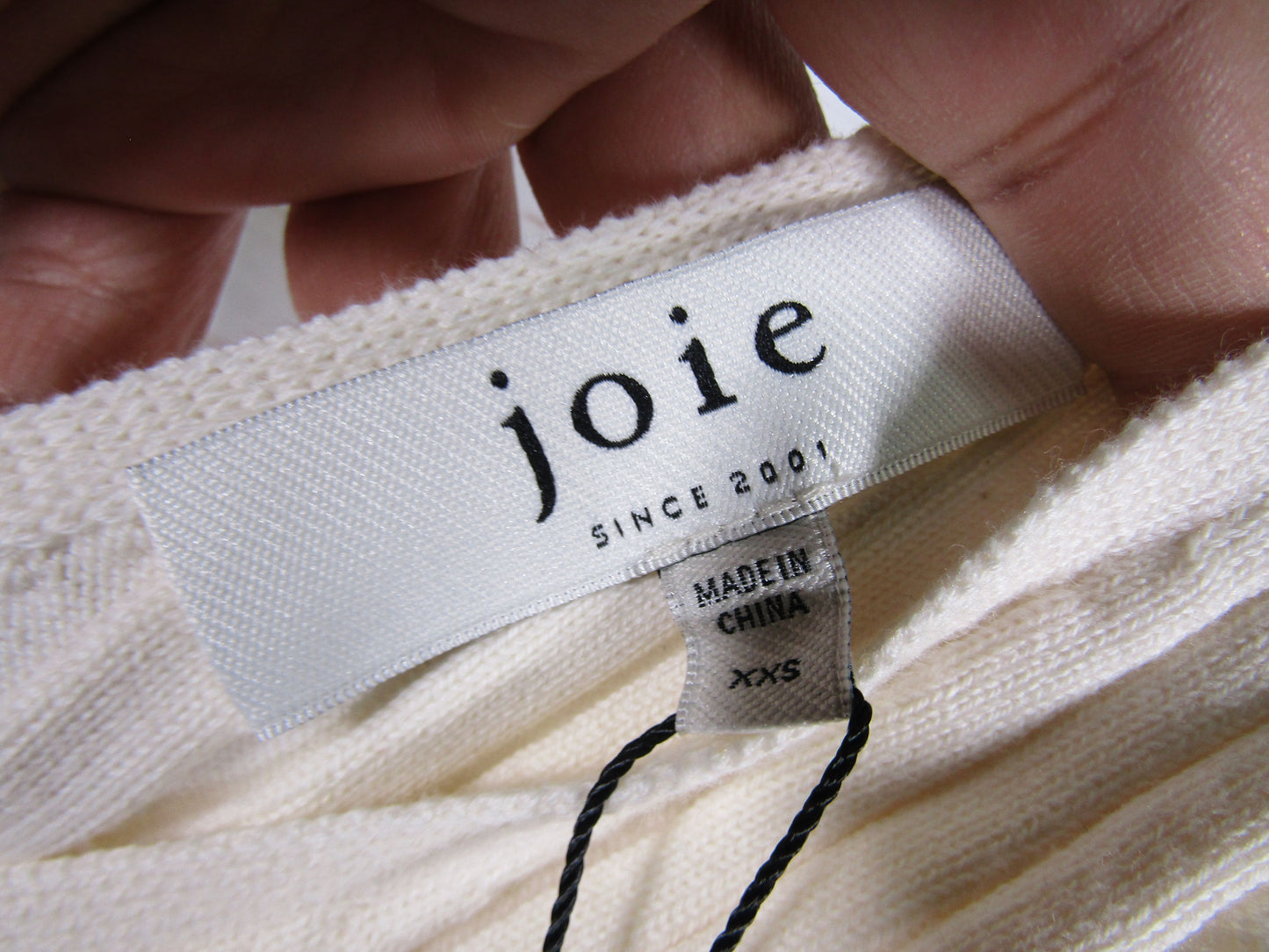 Joie Wassily Women's Porcelain White Ribbed Tank Top Size XXS