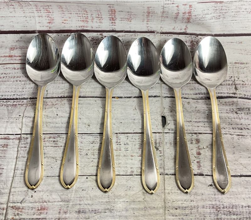 Edelstahl Rostfrei 18/10 Solingen Germany Set of 12 Spoons Stainless Steel