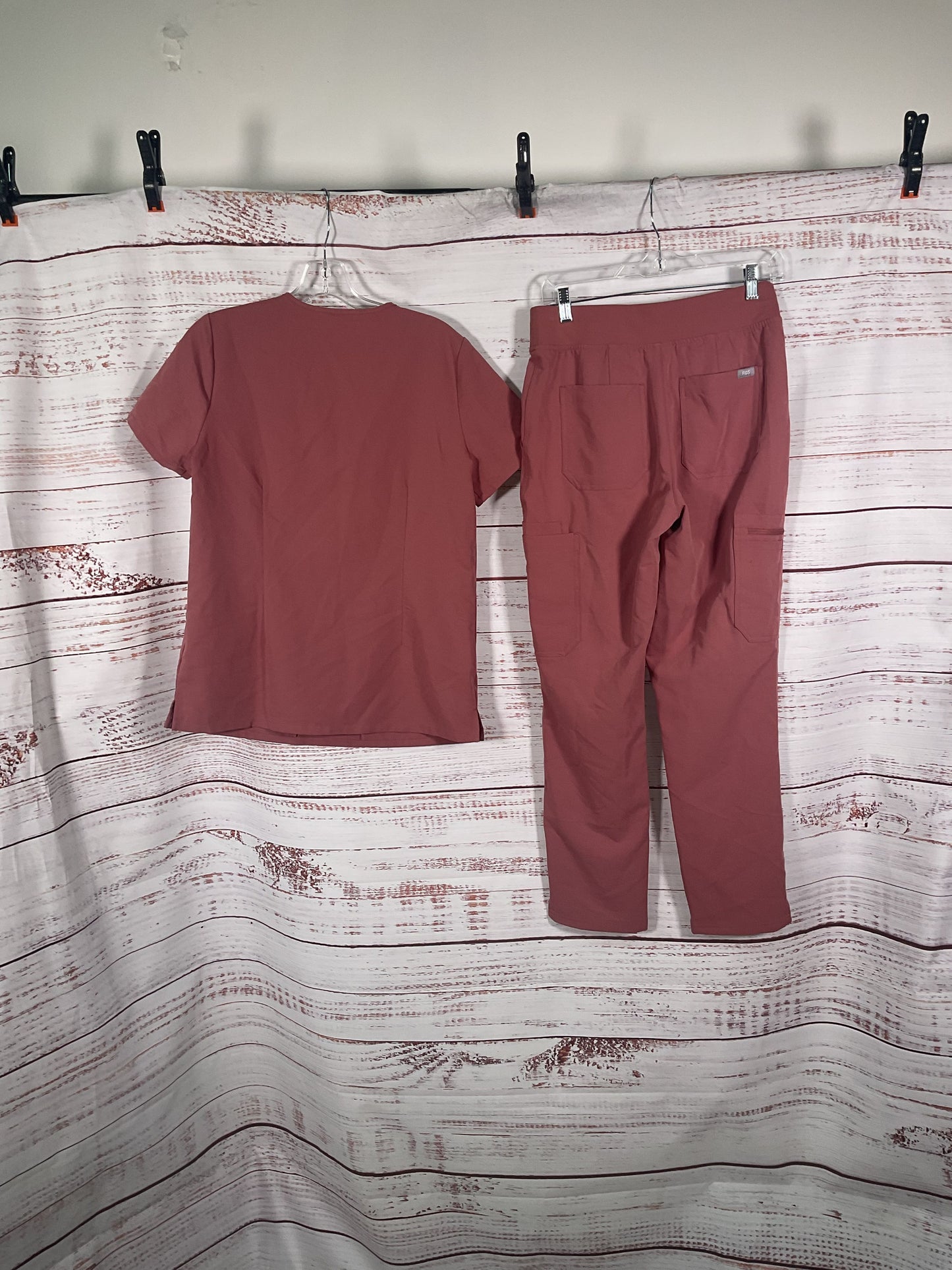 Figs Pink Technical Collection Scrubs Set - Size S