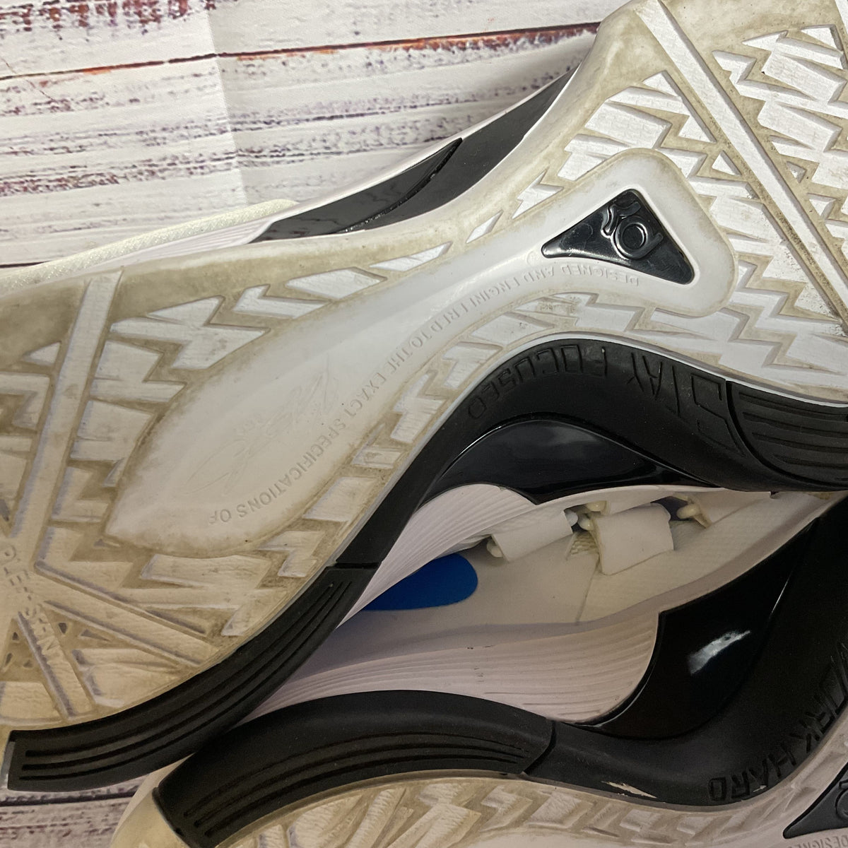 NIKE Zoom KD AQ5103-100 Men's White Blue Wolf Grey Battle Sneaker- SZ 9