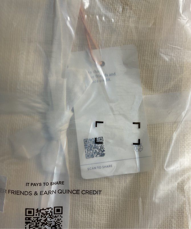 New Sealed Quince European Linen 2 Sheet Set Light Beige 48"x 96"