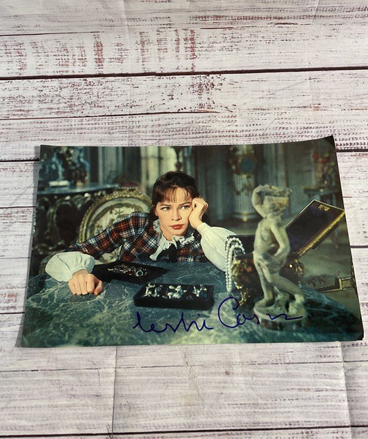 Vintage Gigi Movie Still Photo 8x12 Autographed By Leslie Caron