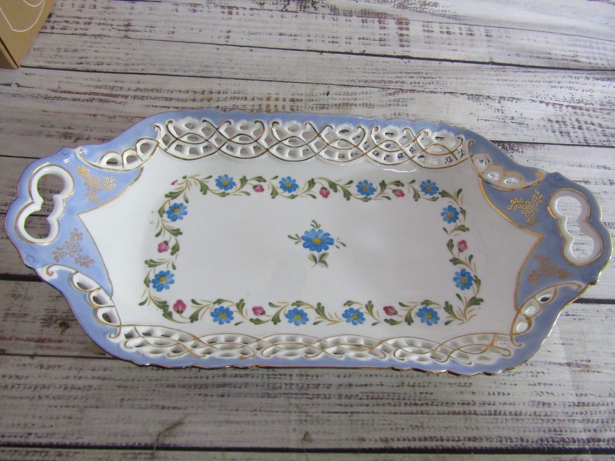 Imperial Limoges Porcelain Decorative Floral Tray