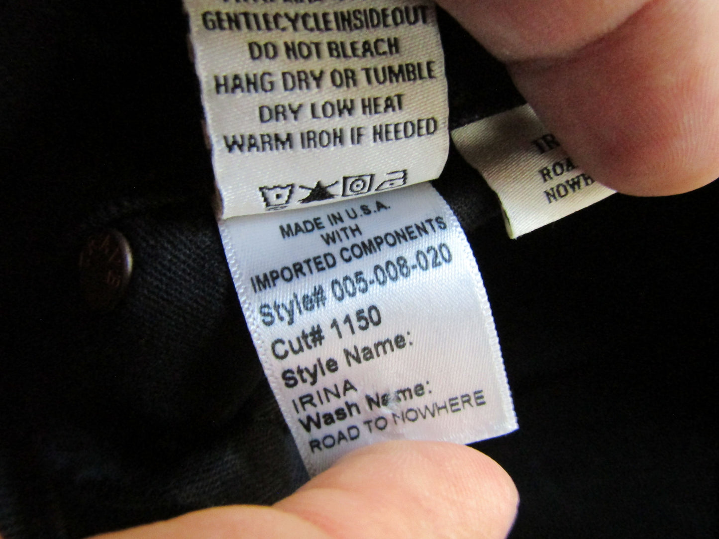 Trave Irina Women's Road to Nowhere Black Distressed Denim Jeans Size 25