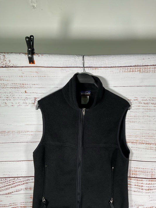 Vintage Patagonia Vest Jacket Men's Small Black Fleece Synchilla Sweater