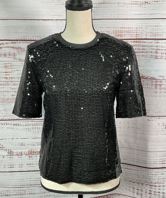 Nonchalant Label Grace Sequin T-Shirt Black XS
