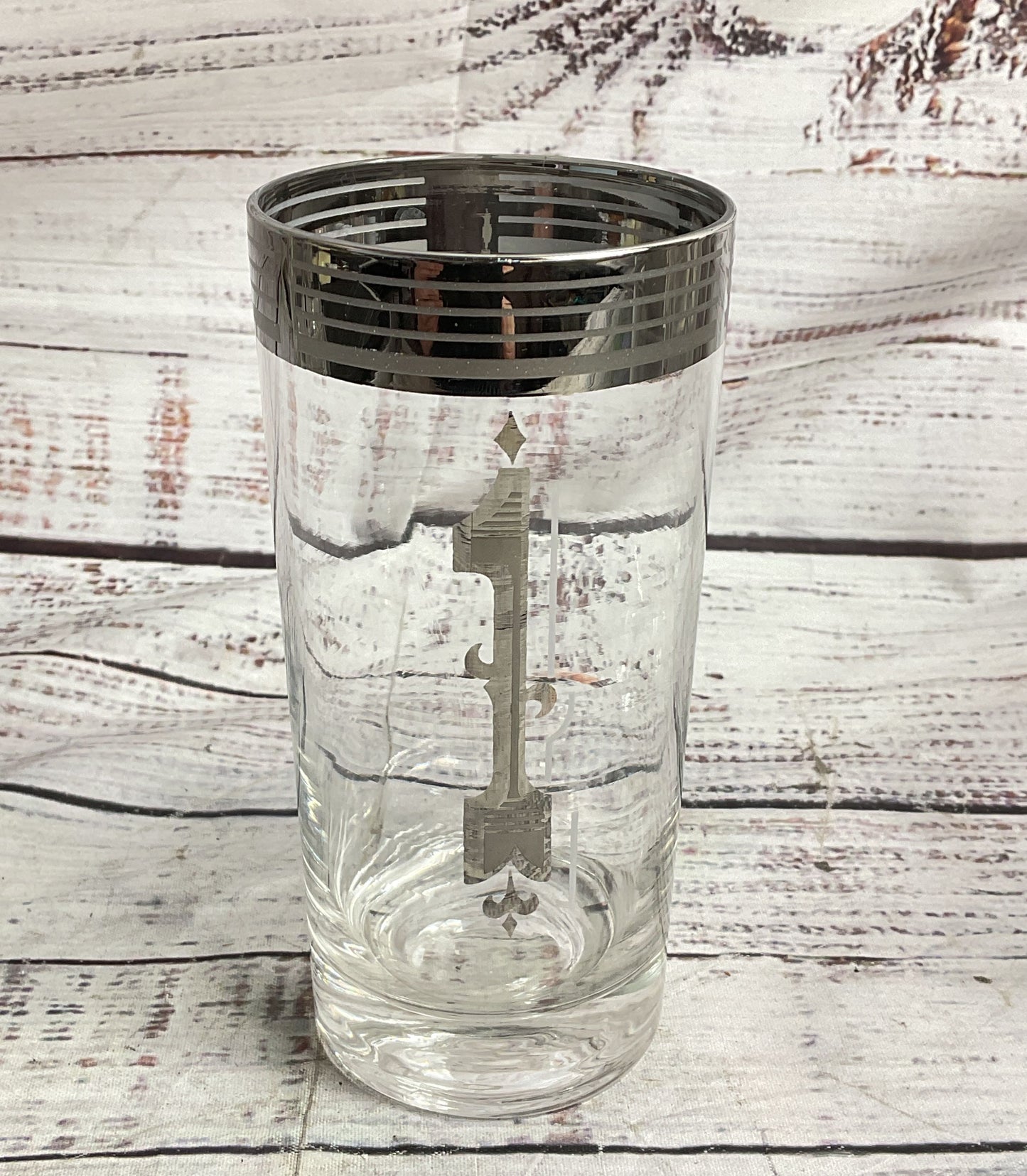Colony Glass By The Numbers Set of 7 Highball Tumblers Clear
