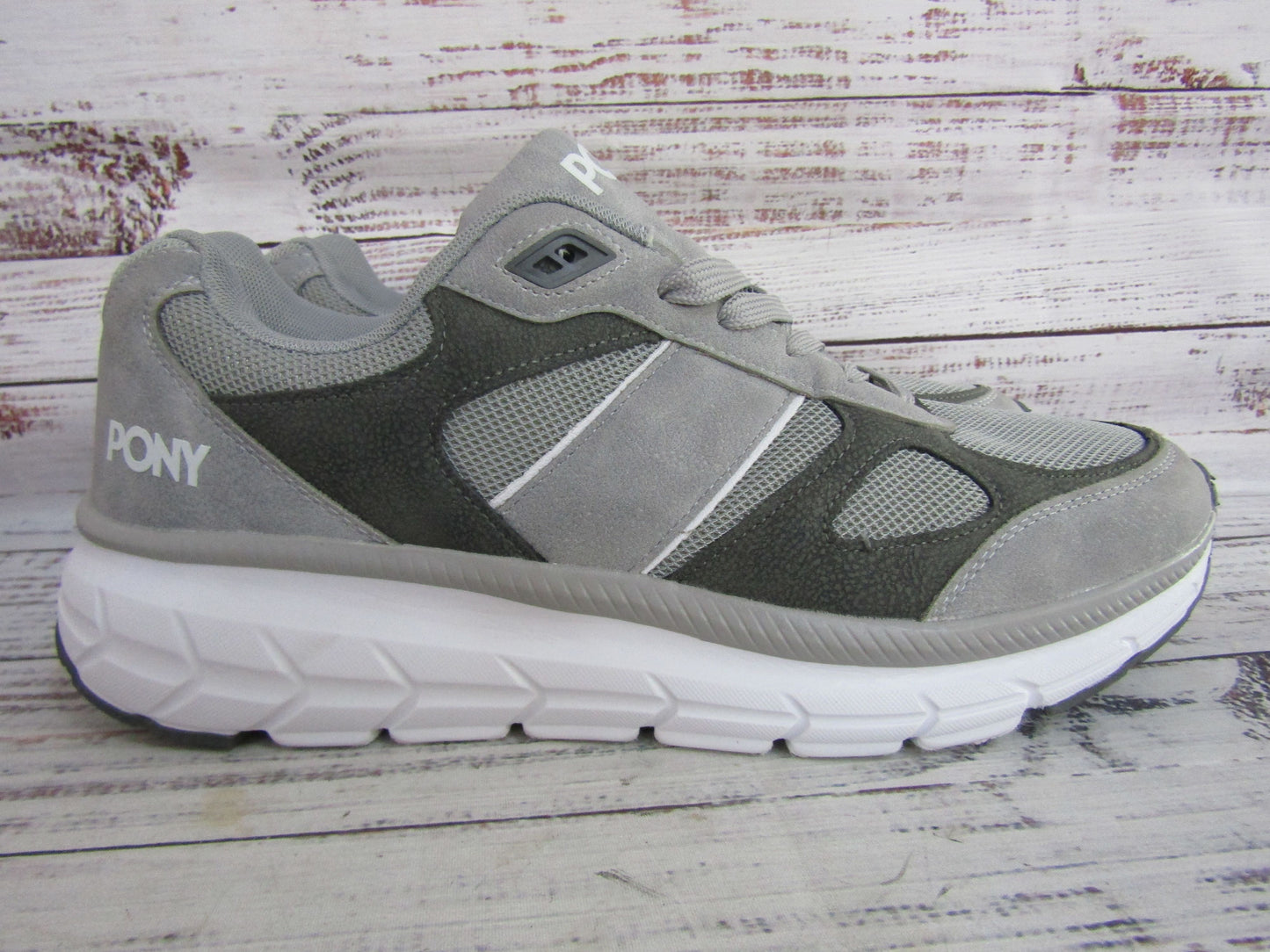 Pony Men's Gray Faux Suede Low Top Sneakers Size 11