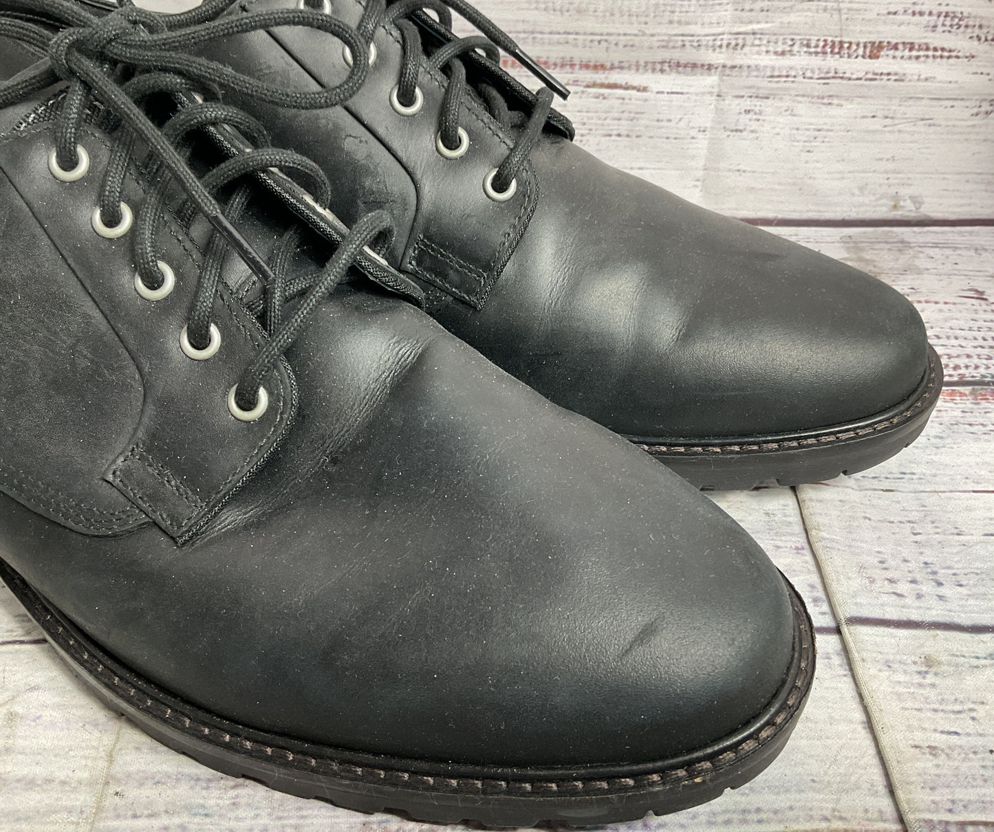 Cole Haan Leather Oxford Casual Shoes Black 12