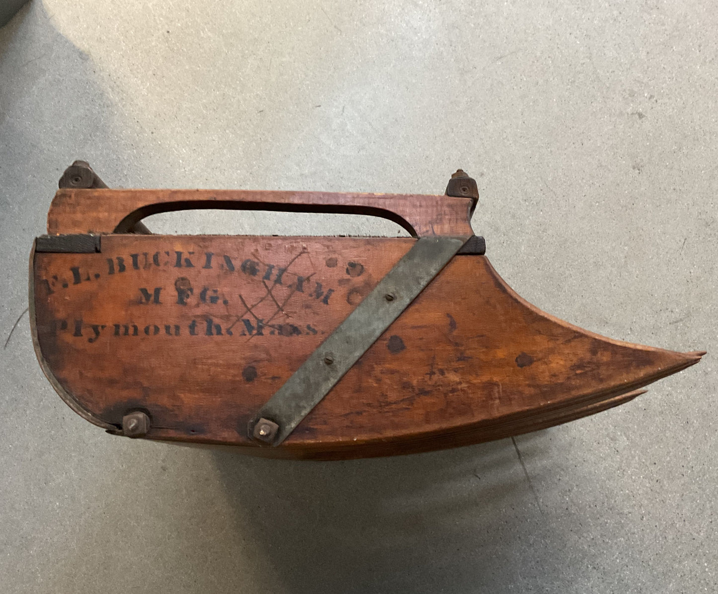 Antique F.L. Buckingham MFG. Plymouth Massachusetts Cranberry Scoop