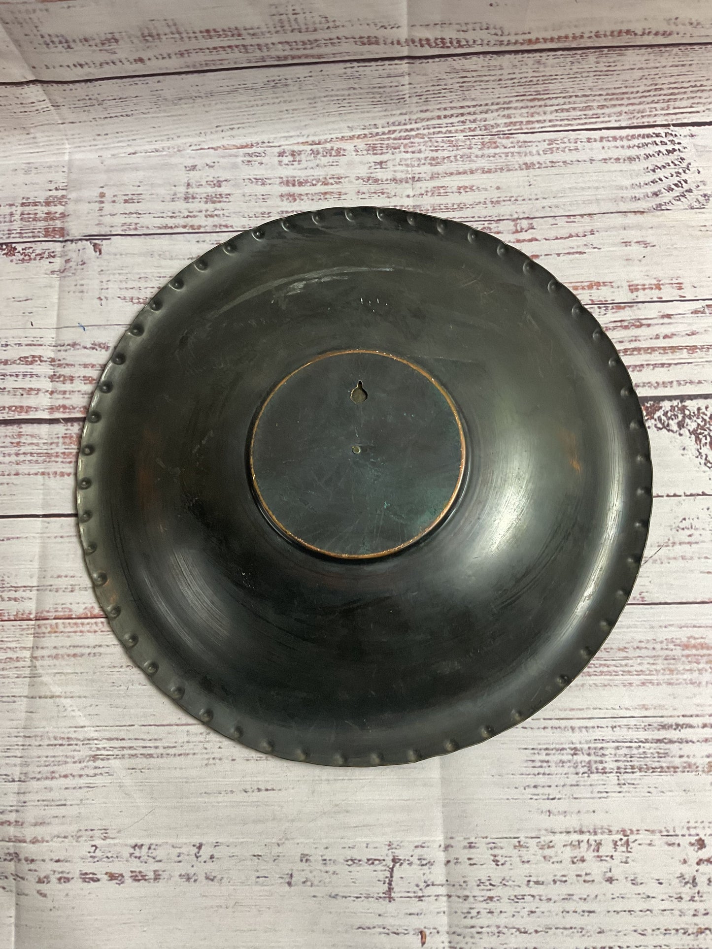 Decorative Wall Metal Plate With Bronze Scene Of Jerusalem