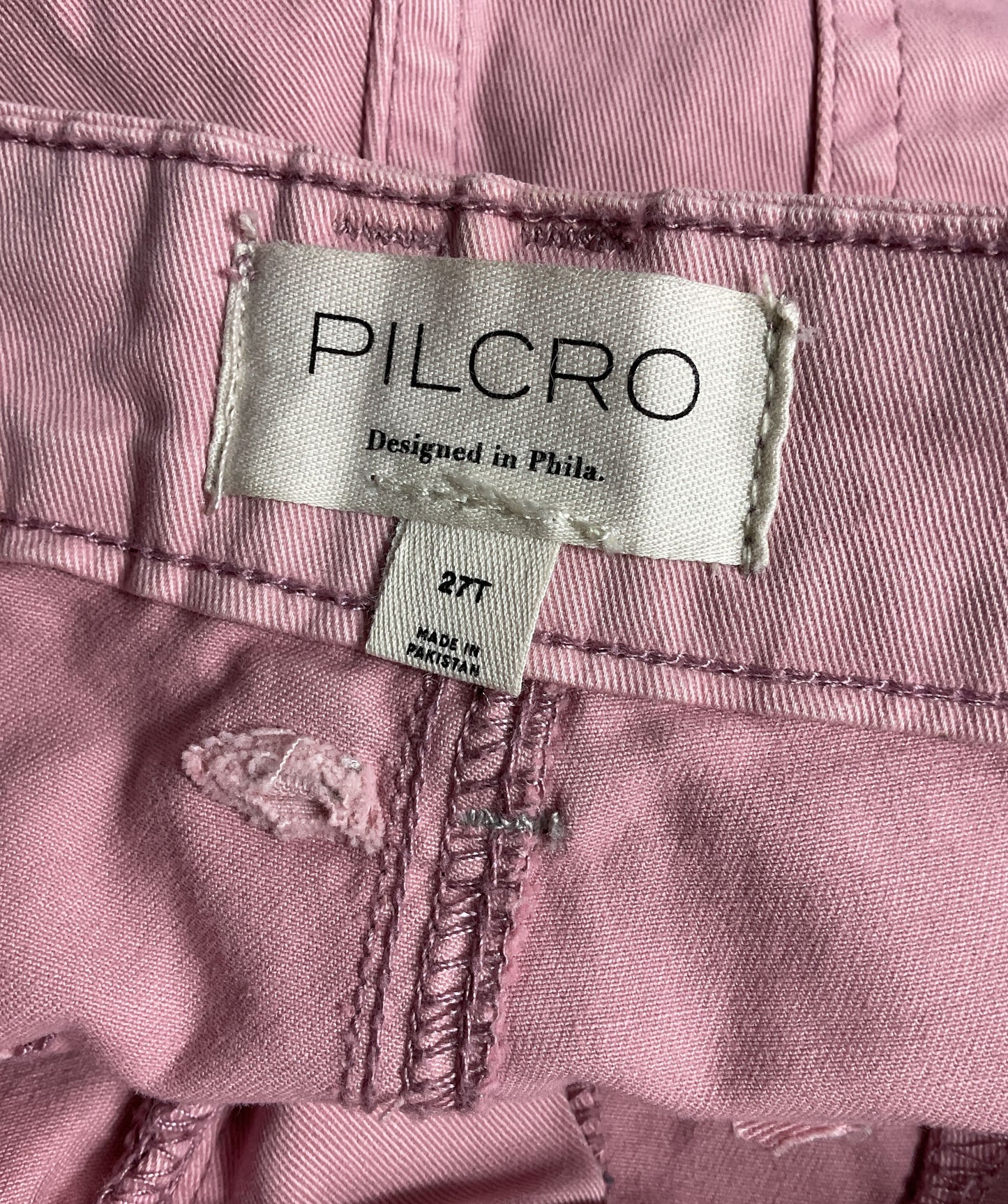 Pilcro For Anthropologie Utility Pants Pink Rose 27T