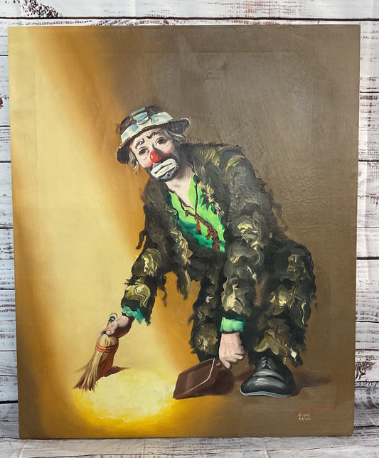 Rusty Rust Signed Painting by Emmett Kelly