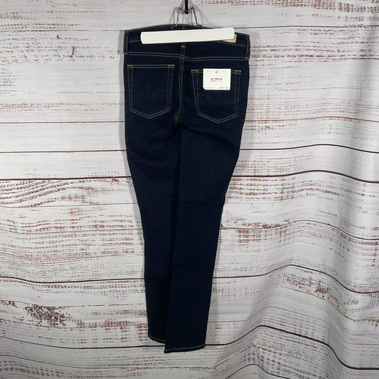 NWT Adriano Goldschmied B-Type 3 Straight Dark Wash Contrast Stitch Jeans 26x30