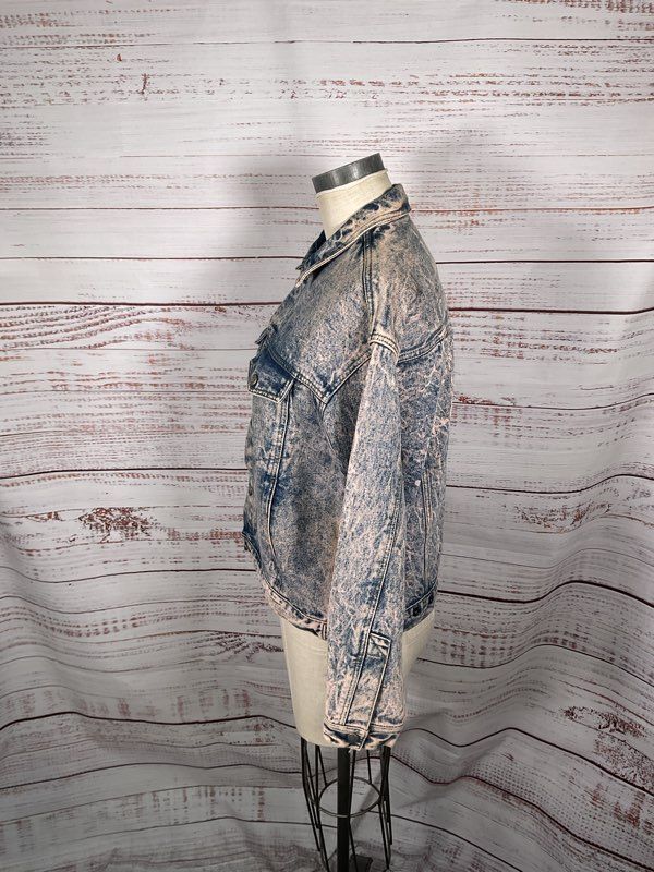 Vintage Calvin Klein Unisex Washed Denim Trucker Jacket Size M