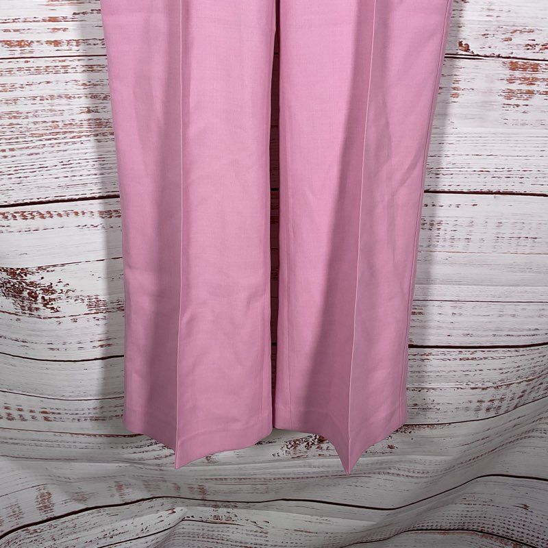 NWT Reiss Aura Pink Tailored Pleated Flare Trouser Pants Size 6 MSRP $285