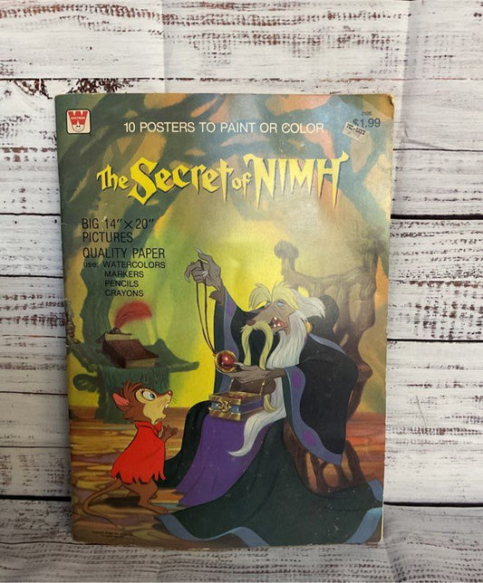 Whitman Vintage The Secret of Nimh Coloring Book