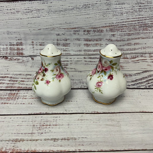 Royal Albert Cottage Garden Pattern Ceramic Salt & Pepper Shakers