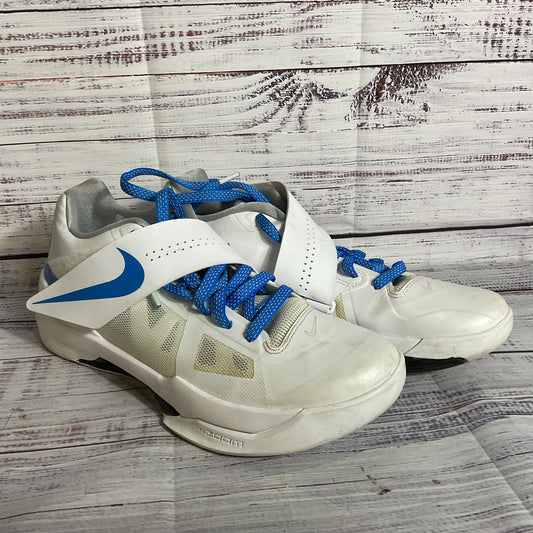 NIKE Zoom KD AQ5103-100 Men's White Blue Wolf Grey Battle Sneaker- SZ 9