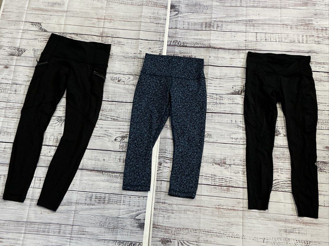 Women's Lot of 8 Lululemon Leggings, Shorts, Jacket and Sports Bra Size 6