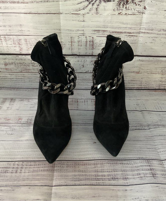 Women's Nicholas Kirkwood Black Lea Bootie with chains Size 5 Retail $850