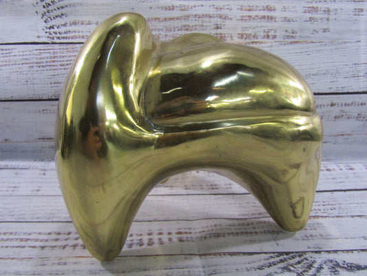 Noir Alien Brass Sculpture