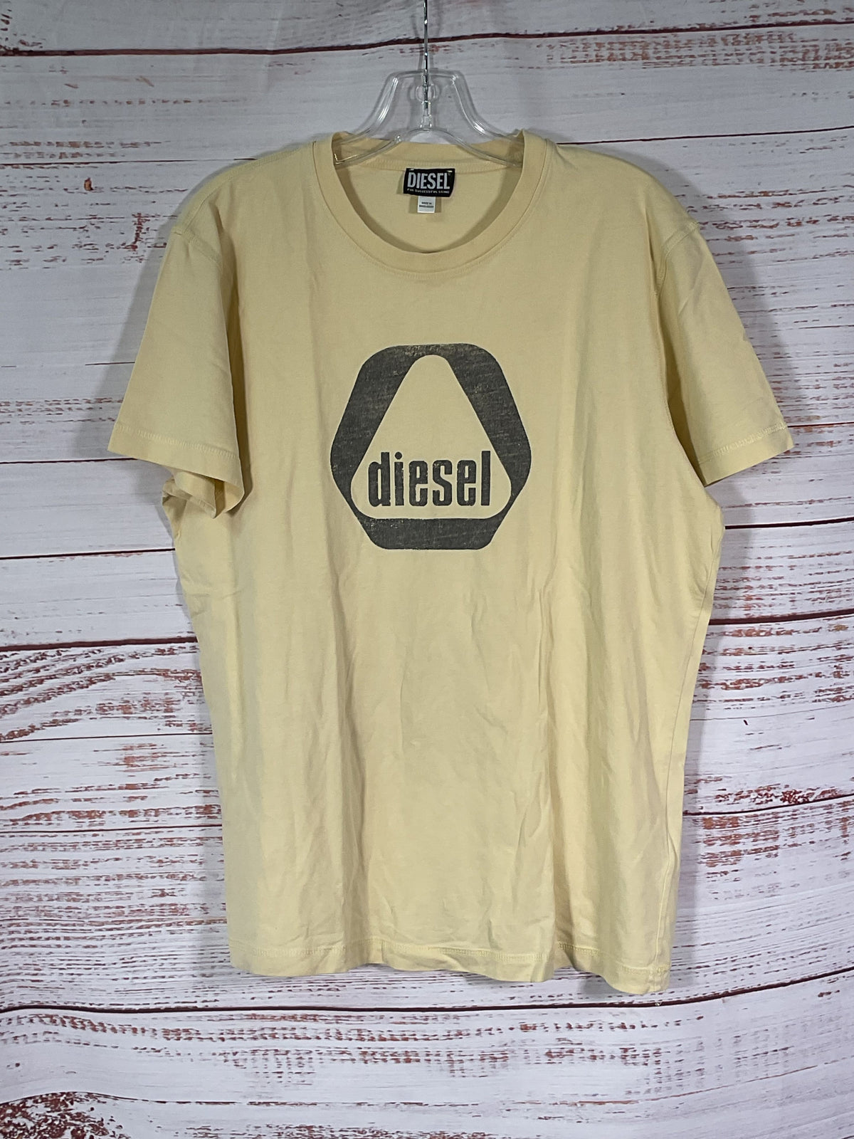 Diesel Yellow Sign T-Shirt - Size XL