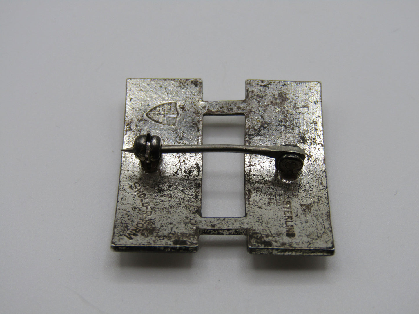 Vintage Shold-R-Form Sterling Silver Captain Rank Pin