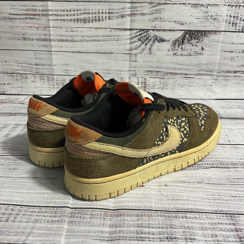 Nike Dunk Low Beaverton Rainbow Trout Green Sneakers Men's 7.5