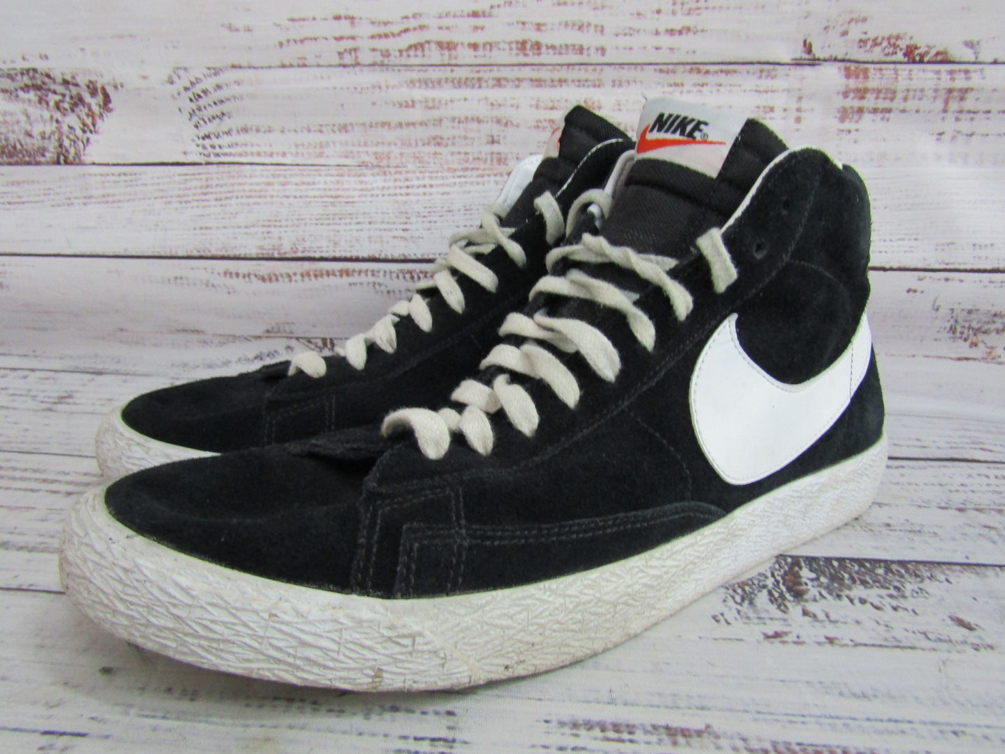 Nike Blazer Men's Black Suede Mid-Top Sneakers Size 10.5 429988-006