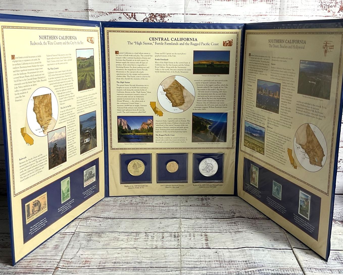 California Postal Commemorative Society Folio Stamp Coin Book