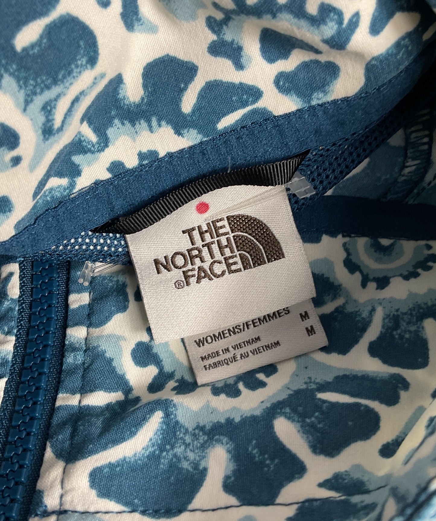 The North Face Printed Class V Pullover Anorak Jacket Monterey Blue M