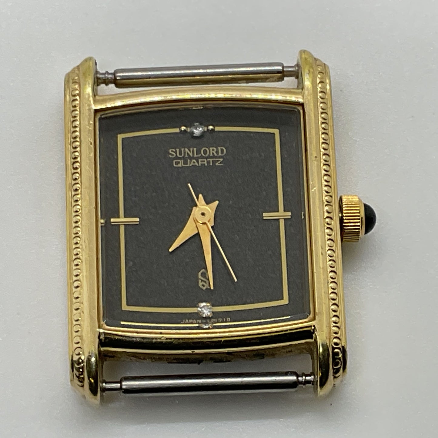 SANFORD Quartz LP1710 Gold Plated Watch Case- NO BAND