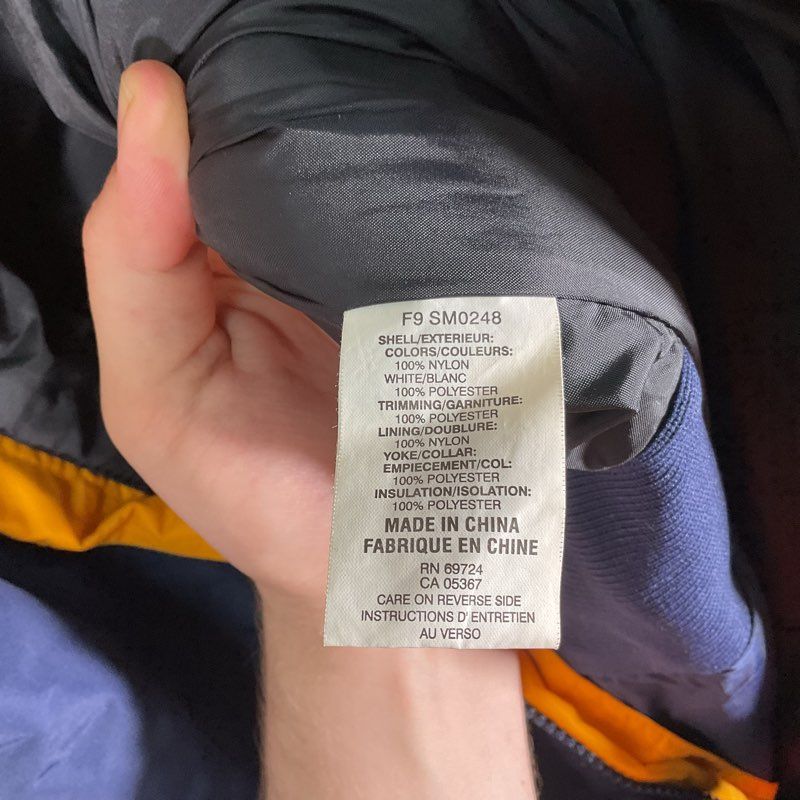 Columbia Blue/Black/Yellow Retro Belted Ski Snow Jumpsuit - Size M