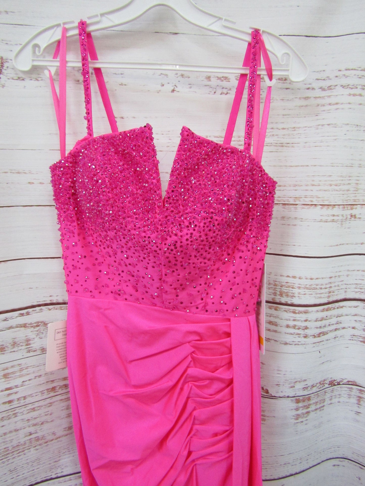 Colors Dress Women's Hot Pink Embellished Dress Size 6